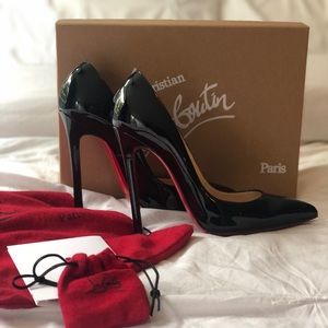 Christian Louboutin Pigalle 120 Black Patent Calf